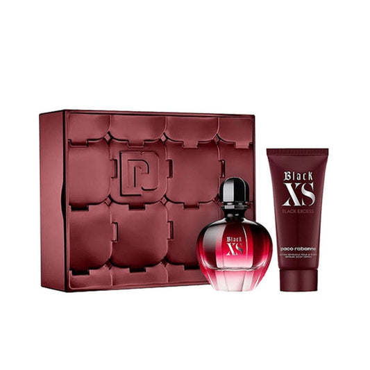 SET BLACK XS FOR HER EDP 80ML + BODY LOTION 100ML PACO RABANNE PERFUME PARA DAMA