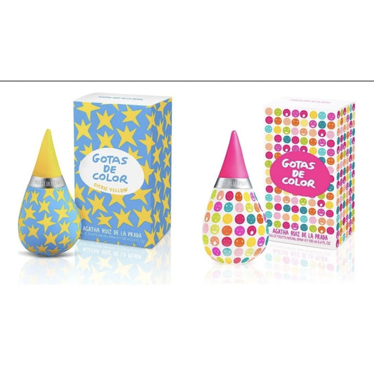 SET GOTAS DE COLOR EDT 100ML + GOTAS DE COLOR CITRIC YELLOW EDT 100ML AGATHA RUIZ DE LA PRADA PERFUME PARA DAMA