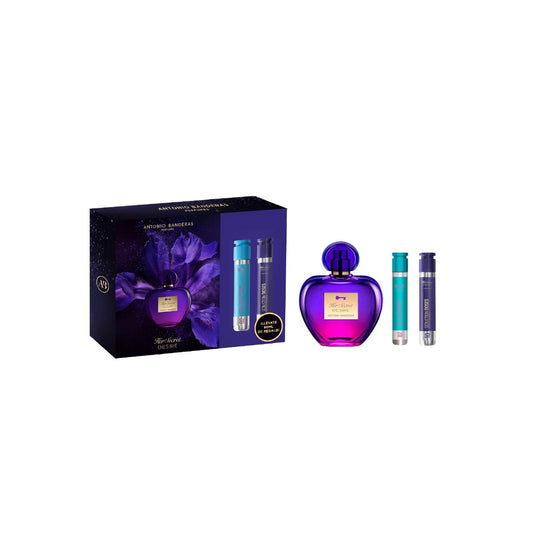 SET DESIRE EDT 80ML + DESIRE EDT 30ML + BLUE EDT 30ML ANTONIO BANDERAS PERFUME PARA DAMA