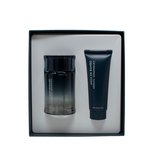 SET AGUA DE BAMBU  EDT 120 ML + AFTER SHAVE BALM 75 ML ADOLFO DOMINGUEZ PERFUME PARA CABALLERO