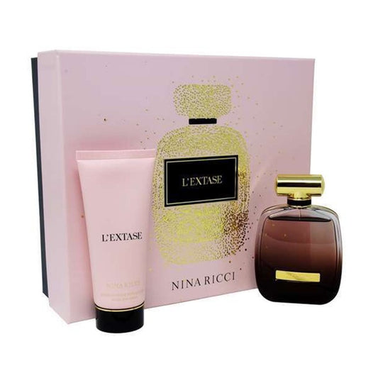 SET LEXTASE NINA RICCI EAU DE PARFUM 80ML + BODY LOTION 100ML PERFUME PARA DAMA