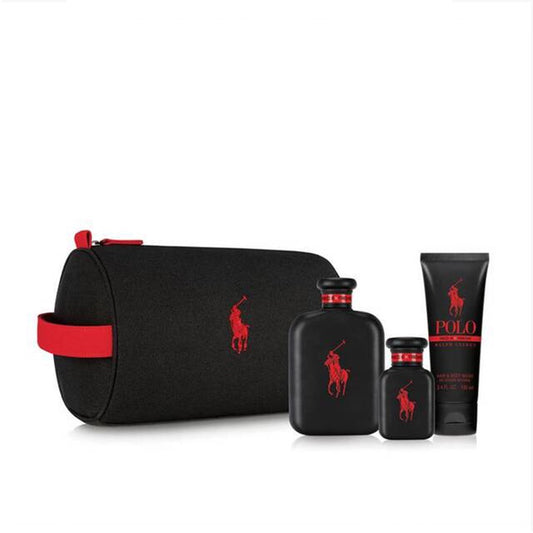 SET CABALLERO POLO RED EXTREME EDP 125ML PARFUM+  SHOWER GEL 100ML+ PERFUMERO 40ML