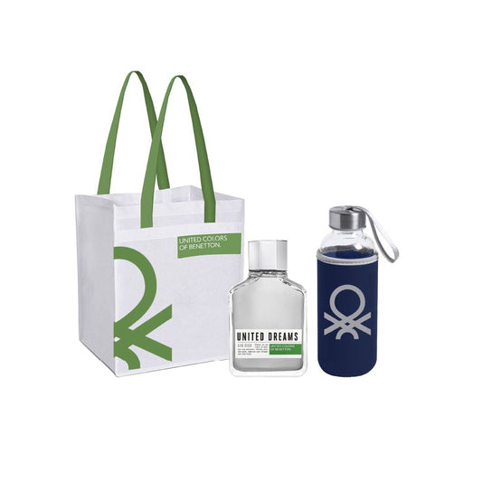 SET AIM HIGH EDT 100ML + REGALO + BOLSA REUSABLE BENETTON PERFUME PARA CABALLERO