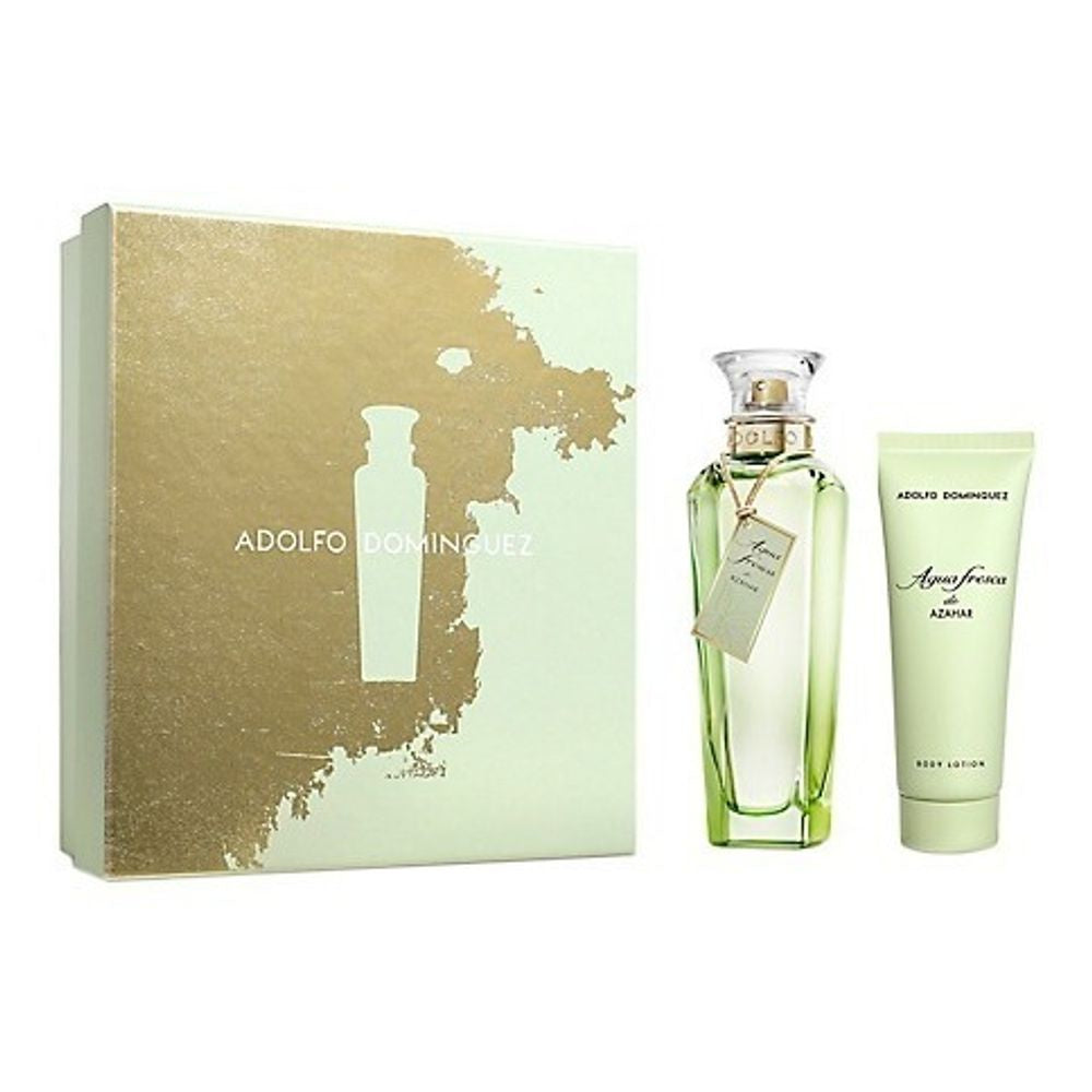 SET AGUA FRESCA DE AZAHAR EDT 120 ML + BODY LOTION 75 ML ADOLFO DOMINGUEZ PERFUME PARA DAMA