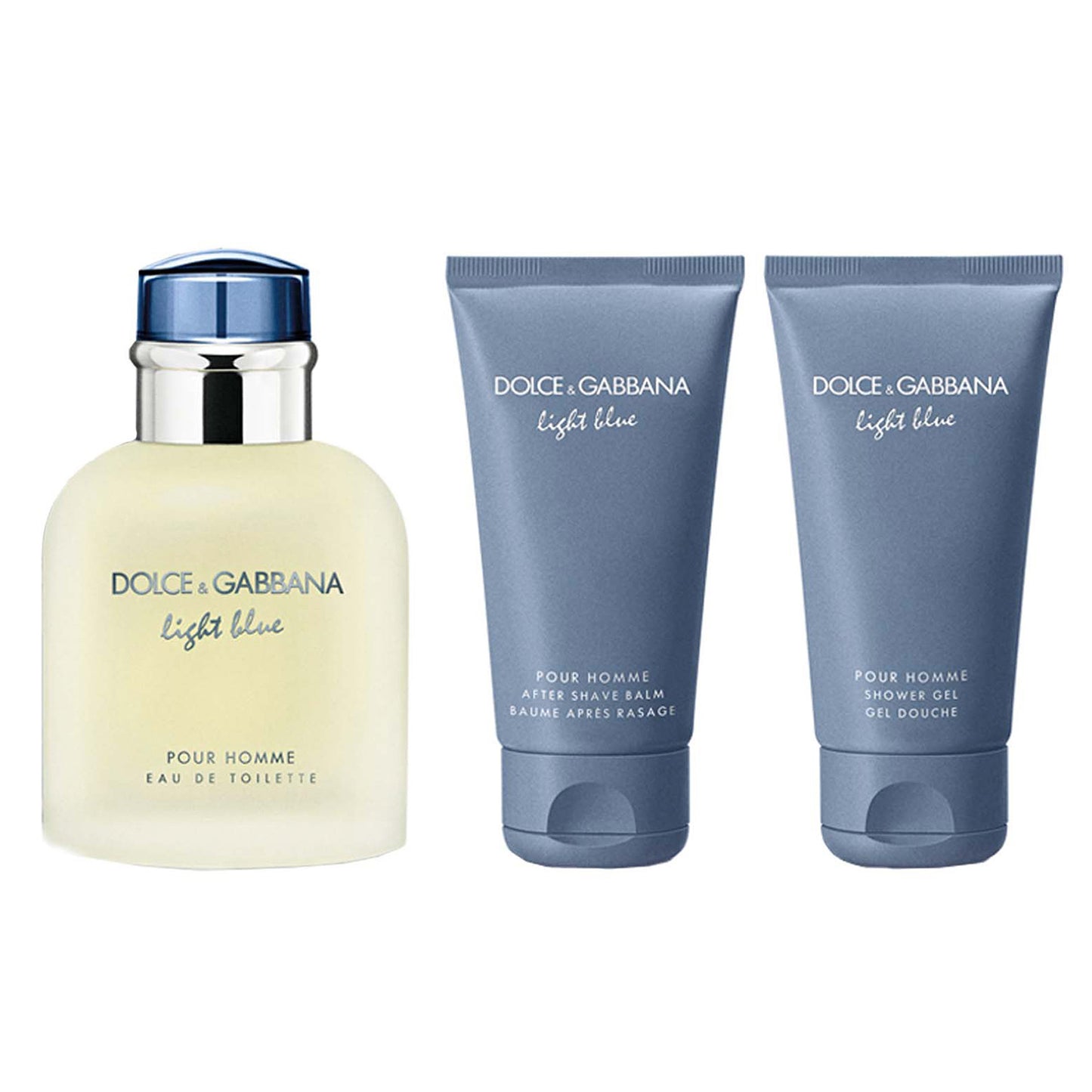 SET LIGHT BLUE EDT 125ML + AFTER SHAVE + SHOWER GEL DOLCE & GABBANA PERFUME PARA CABALLERO